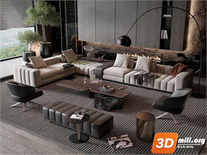 Sofa Minotti Skp Files 